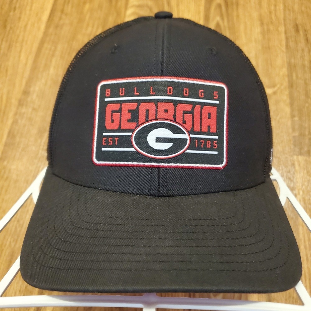 Georgia Bulldogs Hat Cap Adult Snapback Black Mesh‎ '47 Brand